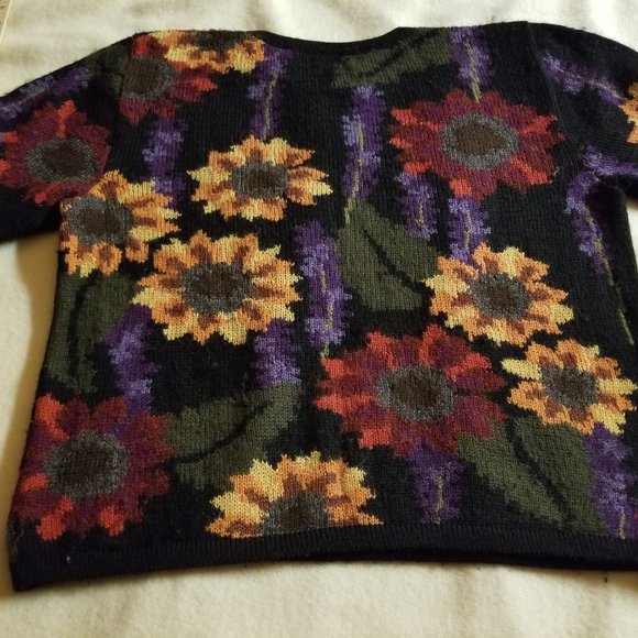 Vintage Alpaca Handknit Sweater, Crewneck, Women's sz L - Picture 8 of 10